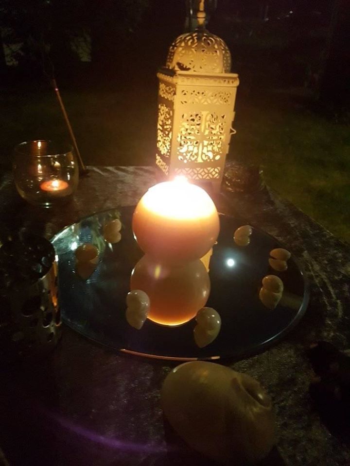 Ritual altar moon